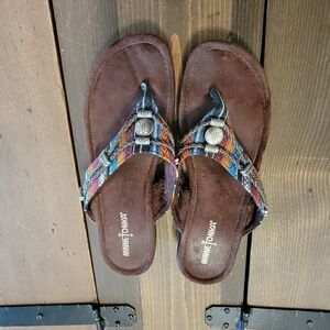 Minnetonka Baz Slingback Sandal size 8